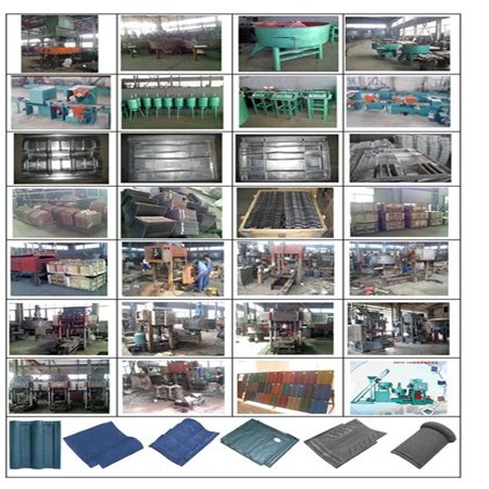 Concrete tile forming machine